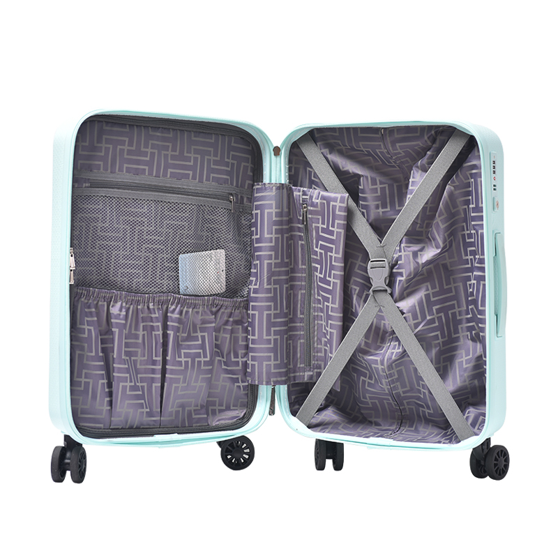 BUBULE PPL08 China Suppliers PP Travel Zipper Luggage Sets Big Cheap Hard Case Bags