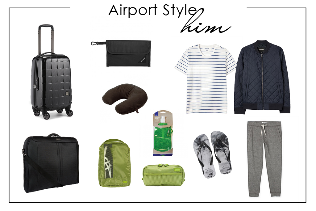 Airport Style Travel in Comfort Style For Him 