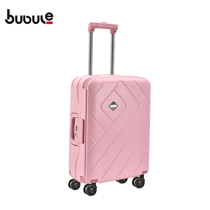 BUBULE 24'' PP Wheeled Trolley Luggage Customized Suitcase Bag Travel
