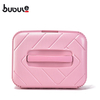 BUBULE 14" Wholesale Pink Fashion PP Cosmetic Box Makeup Case Bag with Lock