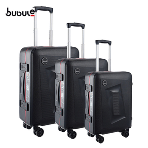 BUBULE 3PCS Popular Spinner Lock Suitcase for Travel Wheeled Trolley Set