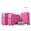 BUBULE 4pcs Classic Luggage Bag Set Carry on PP Travel Suitcases
