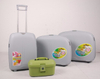 BUBULE 4pcs PP Travel Trolley Luggage Set Spinner Wheeled Suitcases