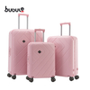 BUBULE 20'' PP Wheeled Trolley Bags Set Customized Suitcase Luggage forTravel